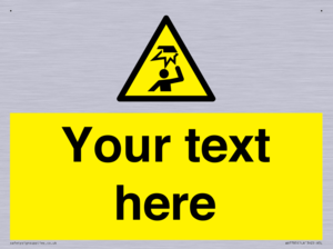 Custom warning overhead obstacle